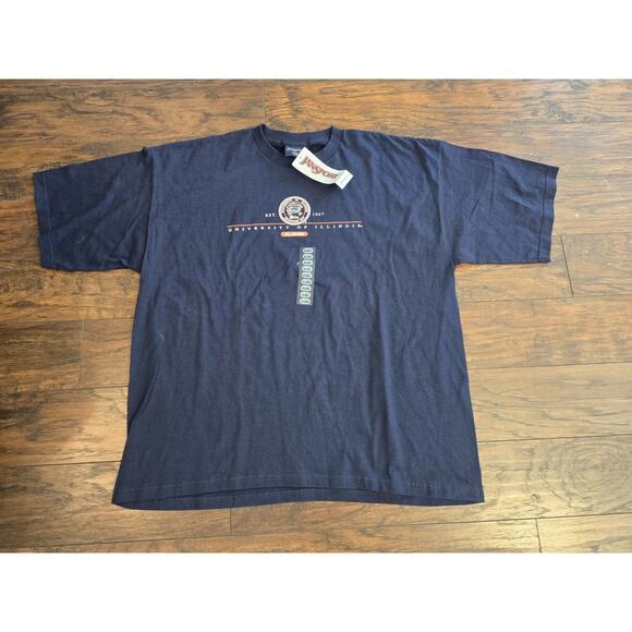Vtg Jansport Men University Of Illinois T Shirt Blue XXL 2XL - Picture 1 of 7